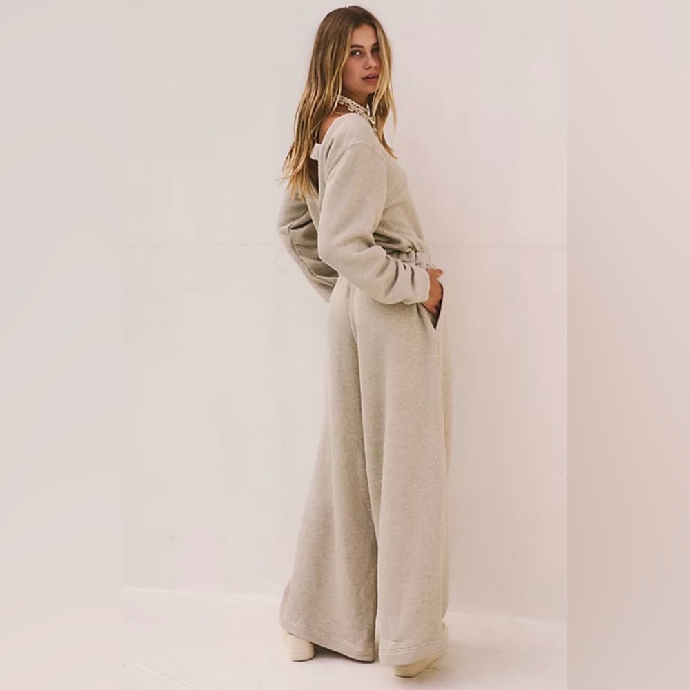 (NWOT) Free People Darla One-Piece In Heathered Tan Size M - Picture 2 of 13